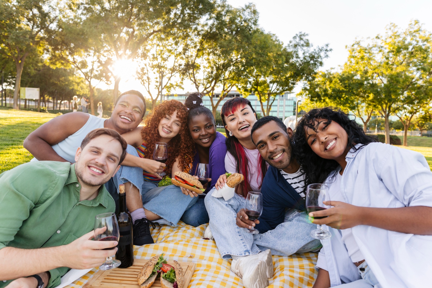Friends spending time together
